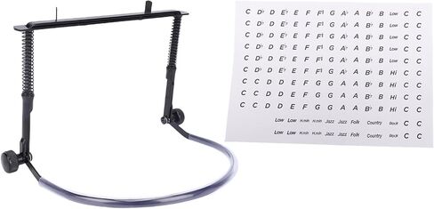 CHICIRIS Harmonica Holder Adjustable Alloy Steel Neck Support for 10 24 Hole Harmonicas Musicians Practice Live Performances Beginners Professionals in Saudi Arabia