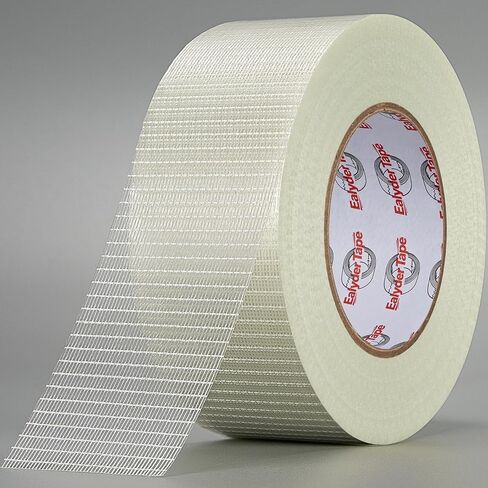 2 Inch x 55 Yards Transparent Bi-Directional Fiberglass Tape – Reinforced Packing Filament Strapping Tape, Adhesive Heavy Duty in Kuwait