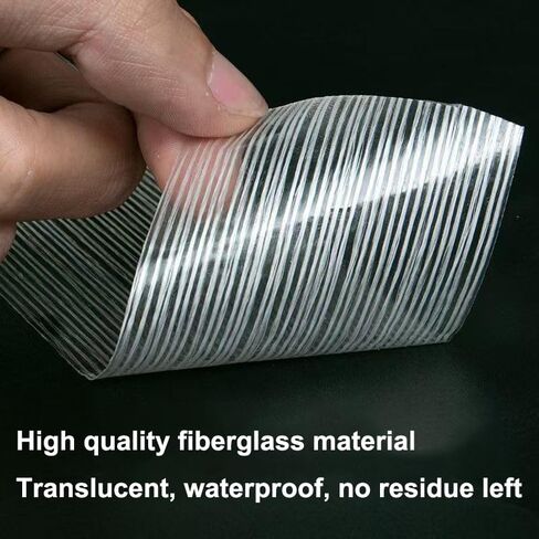 Fiberglass Tape, 1.97 Inch x 21.87 Yards, Heavy Duty Transparent Reinforced Fiberglass Tape for Packing and Shipping in Saudi Arabia