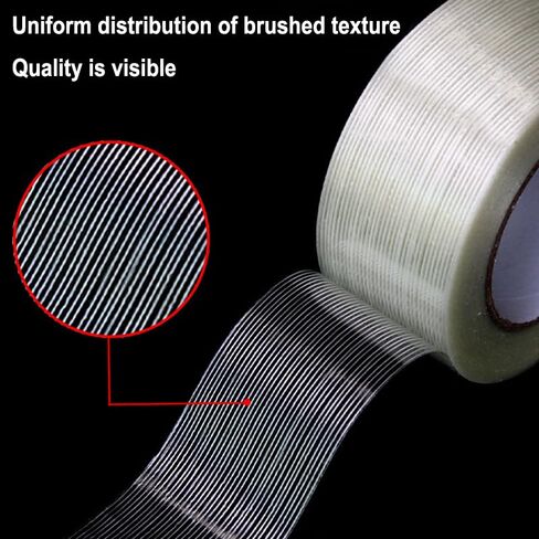 Fiberglass Tape, 1.97 Inch x 21.87 Yards, Heavy Duty Transparent Reinforced Fiberglass Tape for Packing and Shipping in Saudi Arabia