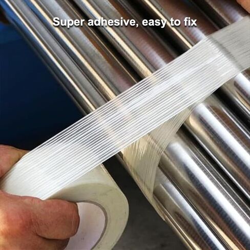 Fiberglass Tape, 1.97 Inch x 21.87 Yards, Heavy Duty Transparent Reinforced Fiberglass Tape for Packing and Shipping in Saudi Arabia