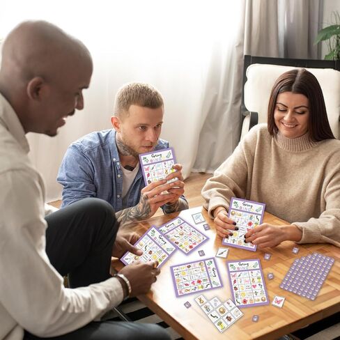 Spring Party Bingo Game Cards, Animal Bingo for Adults Large Group, Outdoor Hike Camping Party Game Activity for Family Friend Holiday Adult 24 Players in Kuwait