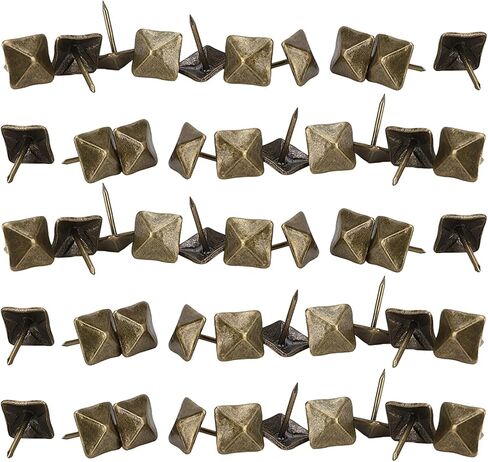 Yinhing Upholstery Door Nail Retro Cyan Bronze Iron Decorative Furniture Hardware Accessories for Home Sofa Decoration (Side length 12mm*Total length 18mm) in Saudi Arabia