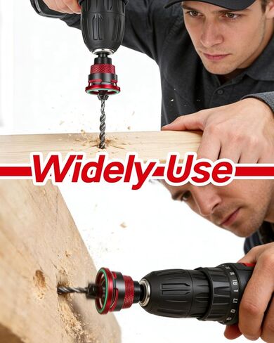 مجموعة لقم الثقب الغاطسة 9 قطع، 5 قطع لقم الثقب المدبب من سبائك TCT وطوق إيقاف العمق قابل للتعديل، لقمة غاطسة خشبية مع مفتاح ربط لأعمال النجارة 82 درجة، والخشب الرقائقي وMDF DIY in Kuwait