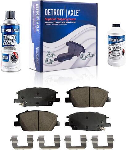 Detroit Axle - Brake Kit for V6 2010-2015 Chevrolet Camaro LS & LT Front & Rear Drilled & Slotted Disc Brake Rotors Ceramic Brakes Pads 2011 2012 2013 2014 Replacement: 12.64" inch Rotor in Saudi Arabia