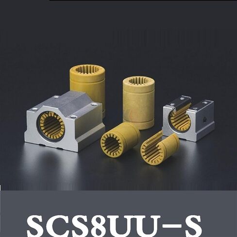 SC8UU SCS8UU Block SCS8UU-S for 8mm Shaft Guide Rail Linear Bearing Block with LM8UU-S Engineering Plastic Bearing Low Noise in Kuwait