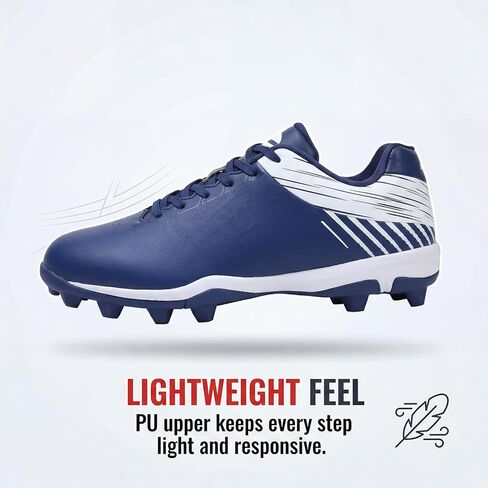 Softball Cleats for Women Baseball Shoes Molded Rubber Spikes Turf Dirt Fields in Saudi Arabia
