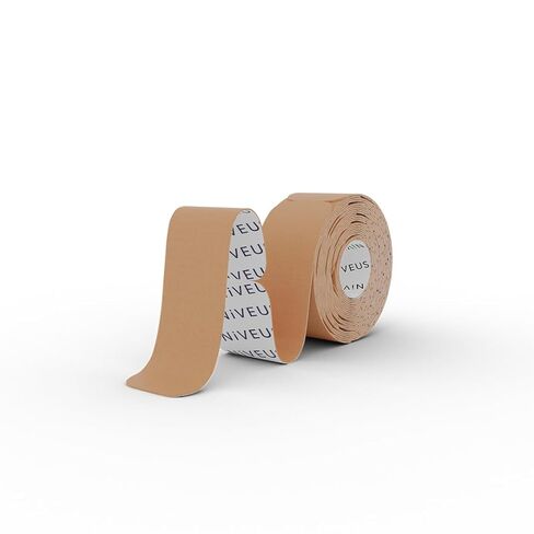 Niveus PowerStrips - Dentist Developed Latex-Free Therapeutic Tape with Strong Adhesion and Breathable Cotton – Gentle Skin Tape for Comfort & Support - for Men and Women (Tan, 60 Strips) in Kuwait