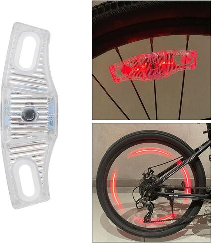 Rechargeable LED Bike Wheel Lights,2 Pack,Waterproof Easy Install,Bicycles Wheel Spoke LED Lights,Motion Sensor,Safety Spoke Lights for Adults Kids,with Battery in Saudi Arabia