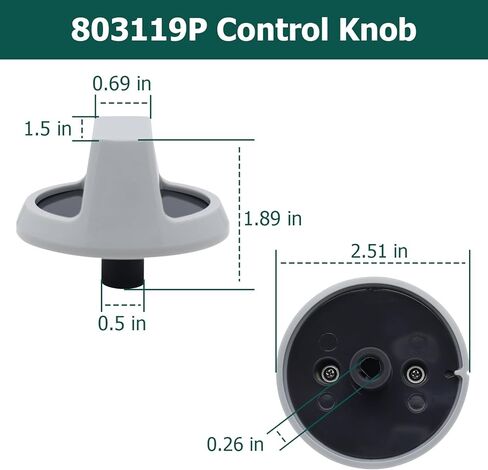 803119P Control Knob Compatible with Speed Queen Washer Replace 803119 2813209 AP5619372 in Kuwait