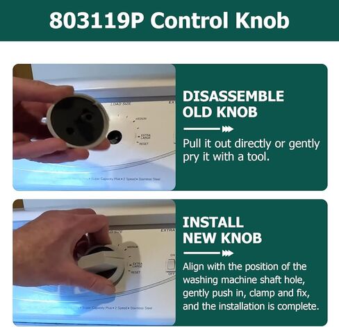 803119P Control Knob Compatible with Speed Queen Washer Replace 803119 2813209 AP5619372 in Kuwait