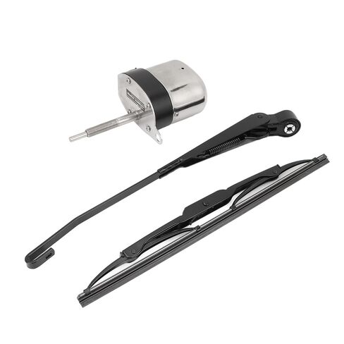 Zerodis 12 فولت الكهربائية ممسحة الزجاج الأمامي موتور عدة ممسحة شفرات الملحقات المعدنية 105 درجة دوران ل ATV UTV جرار قارب الصيد 12 فولت الكهربائية الزجاج الأمامي موتور كيت in Kuwait