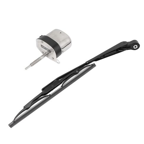 Zerodis 12 فولت الكهربائية ممسحة الزجاج الأمامي موتور عدة ممسحة شفرات الملحقات المعدنية 105 درجة دوران ل ATV UTV جرار قارب الصيد 12 فولت الكهربائية الزجاج الأمامي موتور كيت in Kuwait