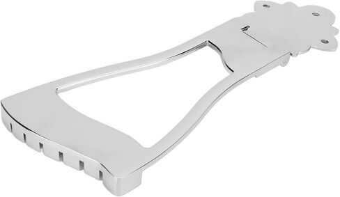 Guitar Tailpiece Bridge, 6 String Trapeze Tailpiece Metal Accessory Replacement Part, Durable Metal Construction Easy Installation, for Electric Acoustic Guitars (Silver) in Saudi Arabia