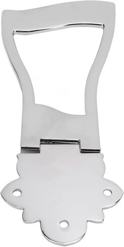 Guitar Tailpiece Bridge, 6 String Trapeze Tailpiece Metal Accessory Replacement Part, Durable Metal Construction Easy Installation, for Electric Acoustic Guitars (Silver) in Saudi Arabia