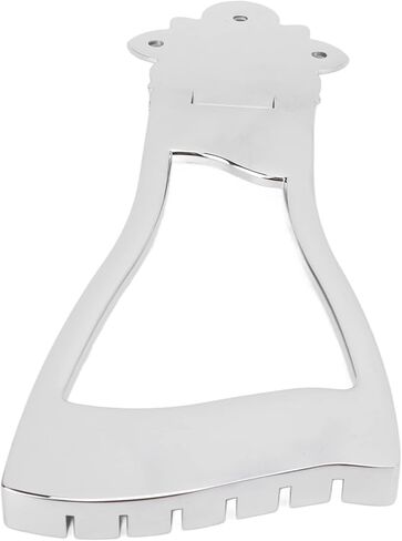 Guitar Tailpiece Bridge, 6 String Trapeze Tailpiece Metal Accessory Replacement Part, Durable Metal Construction Easy Installation, for Electric Acoustic Guitars (Silver) in Saudi Arabia