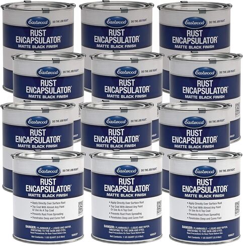 Eastwood Black Rust Encapsulator Quart Durable UV Heat Resistance Stop Rust Corrosion in Kuwait