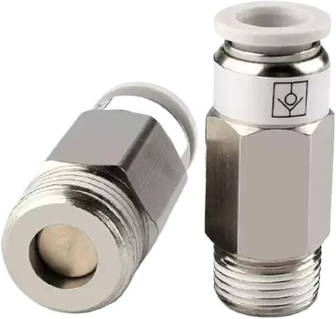 صمام فحص عدم العودة هوائي في اتجاه واحد من النوع المستقيم صمام فحص سريع للتحكم السريع 4 مم 6 مم 8 مم 1 قطعة (6-1l4، SPC) in Kuwait