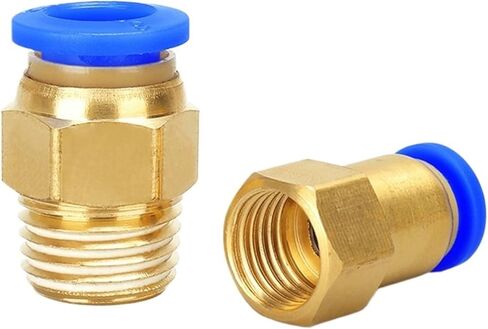 PC 14 مللي متر 16 مللي متر 1/4 3/8 3/4 موضوع موصلات سريعة تركيب هوائي موصل الأنابيب 14-02 14-03 1 قطعة (14-04 ، PCF) in Kuwait