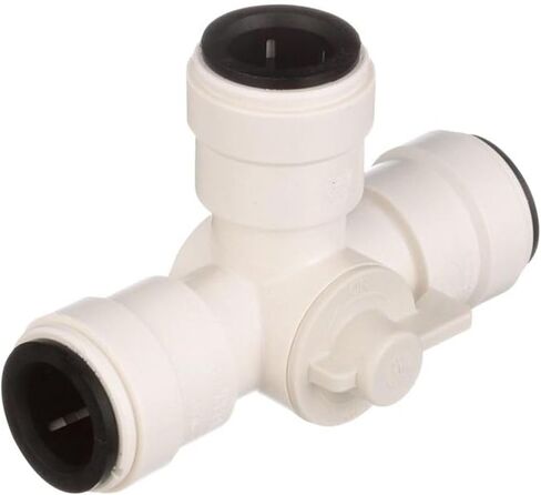 Fresh Water Shut-Off Valve | 35 Series Manifold Stacking Valve | 1/2 Inch Female Quick Connect | Type 38 Selector | White Polysulfone Plastic | Single Unit in Saudi Arabia