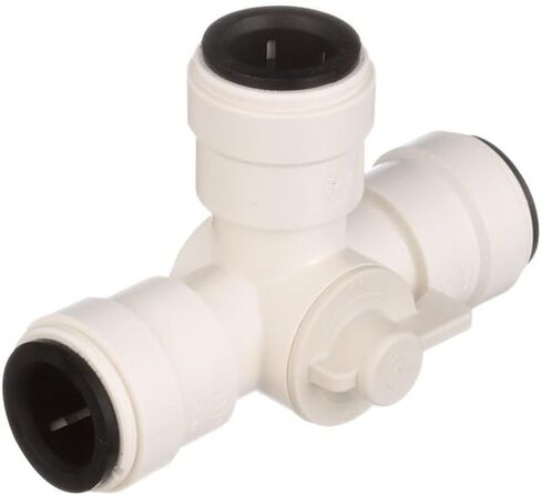 Fresh Water Shut-Off Valve | 35 Series Manifold Stacking Valve | 1/2 Inch Female Quick Connect | Type 38 Selector | White Polysulfone Plastic | Single Unit in Saudi Arabia