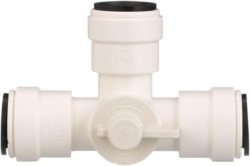 Fresh Water Shut-Off Valve | 35 Series Manifold Stacking Valve | 1/2 Inch Female Quick Connect | Type 38 Selector | White Polysulfone Plastic | Single Unit in Saudi Arabia