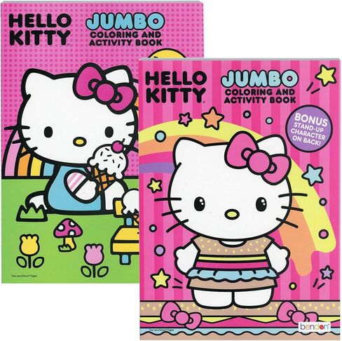 Hello Kitty Coloring Book 2 ، Fun Game Formbook للتعلم تلوين الرسم ، هدية للأطفال ، نشاط الأطفال في الفصل الدراسي ، 80 صفحة 2 عبوة in Saudi Arabia