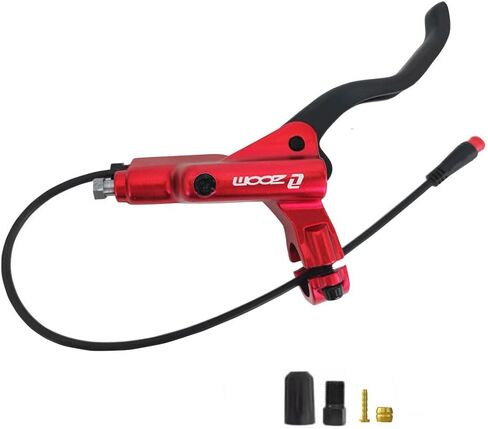 Akantor Zoom HB-876E أذرع فرامل مقطوعة بأمان للدراجة الكهربائية/السكوتر الكهربائي، مقابض فرامل إيقاف تشغيل المحرك، رافعة فرامل الدراجة الإلكترونية (مقبض يمين أسود) in Kuwait