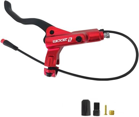 Akantor Zoom HB-876E أذرع فرامل مقطوعة بأمان للدراجة الكهربائية/السكوتر الكهربائي، مقابض فرامل إيقاف تشغيل المحرك، رافعة فرامل الدراجة الإلكترونية (مقبض يمين أسود) in Kuwait