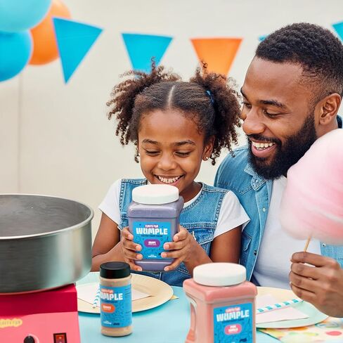 حزمة متنوعة من حلوى القطن المتنوعة من Wumple - مزيج السكر الناعم من الحبوب لآلات حلوى القطن، والحفلات، والكرنفالات والمناسبات - عبوة من 3 قطع (61 أونصة لكل قطعة) in Kuwait