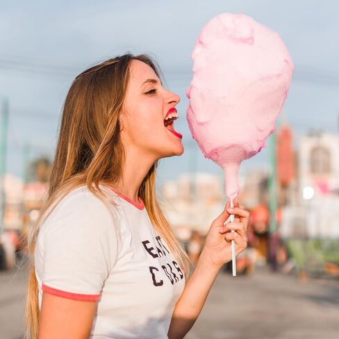 600PCS Cotton Candy Sticks Cones 13.8 Inch White Cotton Candy Cones Paper Straw Cone Cotton-Candy Supplies Simple Paper Straws Cone for Parties Events Birthday Wedding Candys Making in Saudi Arabia