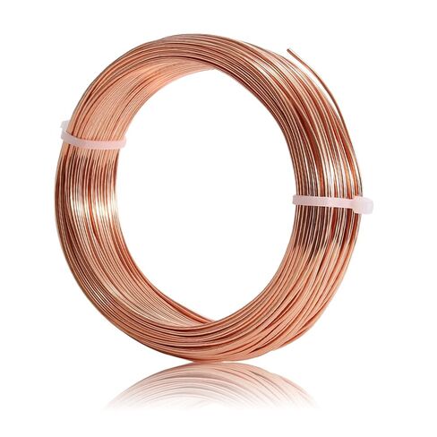 99.9% Soft Copper Wire, 8 Gauge Craft Wire, 20FT Pure Copper Wire for Gardening, Jewelry Making, Beading, DIY Project, Ornaments in Kuwait