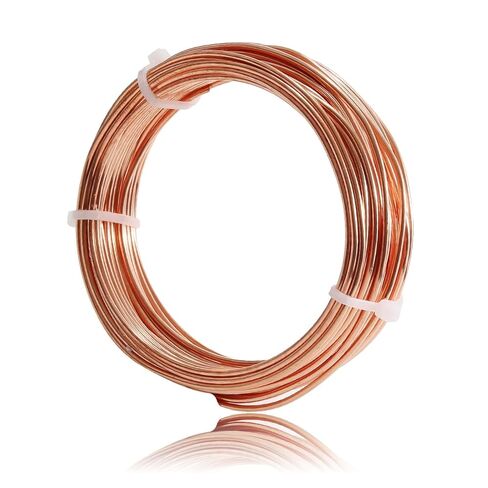 99.9% Soft Copper Wire, 8 Gauge Craft Wire, 20FT Pure Copper Wire for Gardening, Jewelry Making, Beading, DIY Project, Ornaments in Saudi Arabia