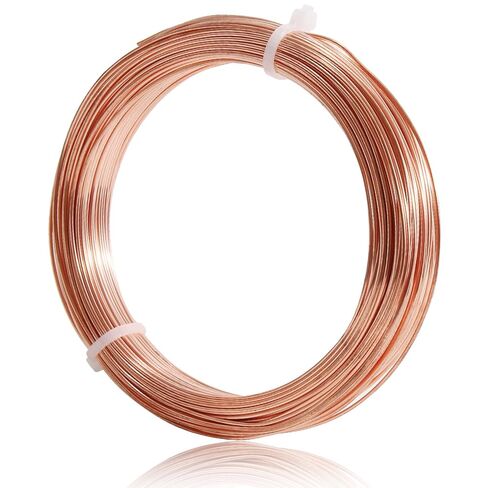 99.9% Soft Copper Wire, 8 Gauge Craft Wire, 20FT Pure Copper Wire for Gardening, Jewelry Making, Beading, DIY Project, Ornaments in Saudi Arabia