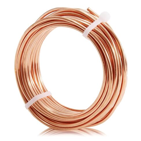 99.9% Soft Copper Wire, 8 Gauge Craft Wire, 20FT Pure Copper Wire for Gardening, Jewelry Making, Beading, DIY Project, Ornaments in Saudi Arabia