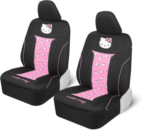 Cinnamoroll Car Seat Covers, Car Floor Mats, Steering Wheel Cover, Windshield Sun Shade for Car Gift Pack Car Air Freshener Black and Blue Hello Kitty Car Accessories for Women 9pc Combo in Kuwait
