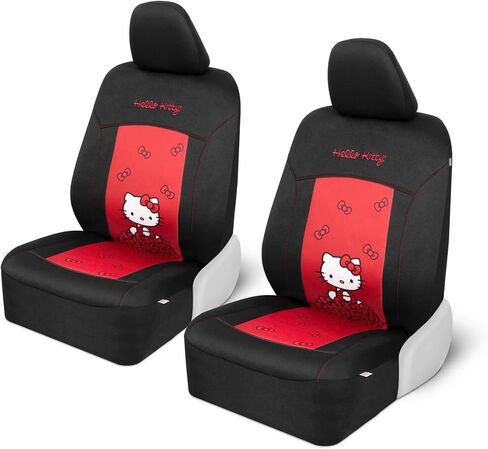Cinnamoroll Car Seat Covers, Car Floor Mats, Steering Wheel Cover, Windshield Sun Shade for Car Gift Pack Car Air Freshener Black and Blue Hello Kitty Car Accessories for Women 9pc Combo in Kuwait