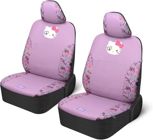 Cinnamoroll Car Seat Covers, Car Floor Mats, Steering Wheel Cover, Windshield Sun Shade for Car Gift Pack Car Air Freshener Black and Blue Hello Kitty Car Accessories for Women 9pc Combo in Kuwait