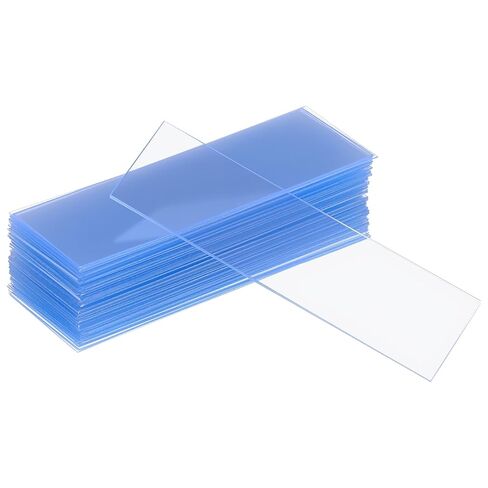 Luxshiny 100pcs Microscope Slides Kit Plastic Blank Slides for Boys and Girls Lab Science Education Supplies, 75 x 25 mm in Saudi Arabia