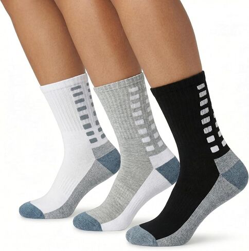 الجوارب القبضة - الجوارب المريحة غير المنقولة لانزلاق لكرة القدم وكرة السلة والجري واليوغا والاستخدام الرياضي - حزمة متوسطة متعددة الألوان من 3 للرجال والنساء in Kuwait