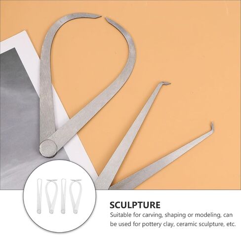 4pcs Caliper Set for Internal and External Diameter Measurement 150mm 200mm Sculpture Inside Caliper for Shaping Carving Modeling Tasks in Saudi Arabia