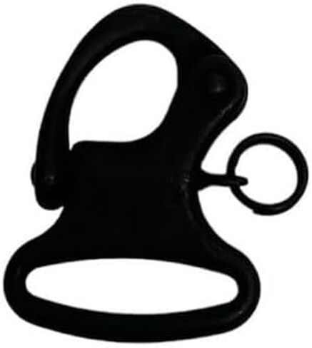 600 Lb WLL Mini Fixed Snap Shackle Matte Black Coated Quick Release in Kuwait