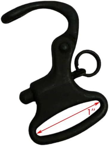 600 Lb WLL Mini Fixed Snap Shackle Matte Black Coated Quick Release in Kuwait