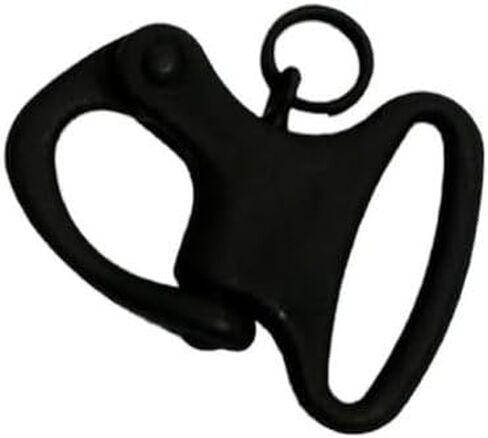 600 Lb WLL Mini Fixed Snap Shackle Matte Black Coated Quick Release in Kuwait