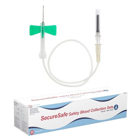 Dynarex Securesafe Safety Blood Collection Set, 3/4 Inch Needle 8940, 50 Count in Saudi Arabia