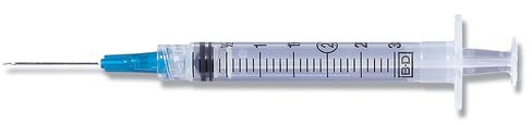 BD Medical Systems 309577 Luer-Lok Syringe Tip with Needle Combination, 3 mL Capacity, 21 Gauge x 1-1/2" Size (Box of 100) in Saudi Arabia