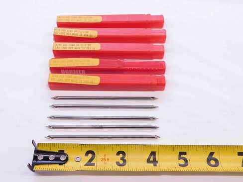 5pcs New Dormer A219 0277 HSS Combination Drill/Countersink #1 X 4 Length - NS2434CG5 in Saudi Arabia