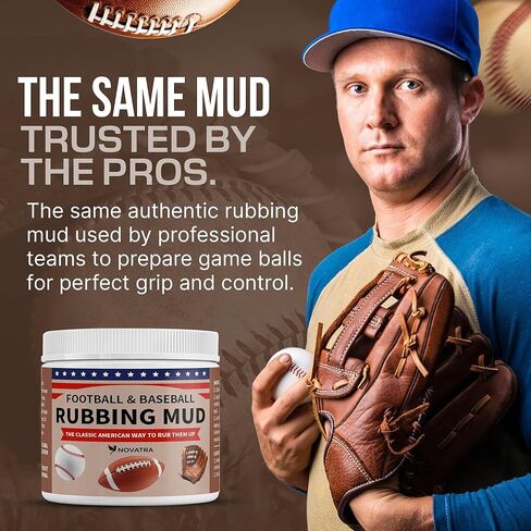 NOVATRA – Football Mud - Baseball Mud - Football Mudding & Conditioning Kit - Baseball & Football Rubbing Mud – Professional Break in kit for Better Grip and Control in Saudi Arabia