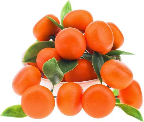 Gresorth 6pcs High Grade Fake Peach Decoration Artificial Realistic Fruit Simulation for Home Party Holiday Festival Christmas Display in Saudi Arabia