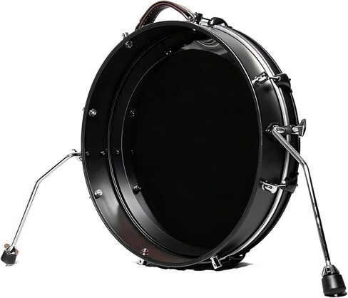 طبلة باس من سلسلة ترافيلر مقاس 20 بوصة، محمولة للغاية، تصميم هيكل معدني بالكامل، طبلة باس رفيعة مقاس 20 × 3.5 بوصة للتنقل في الشوارع والعربات الصغيرة والسفر in Kuwait